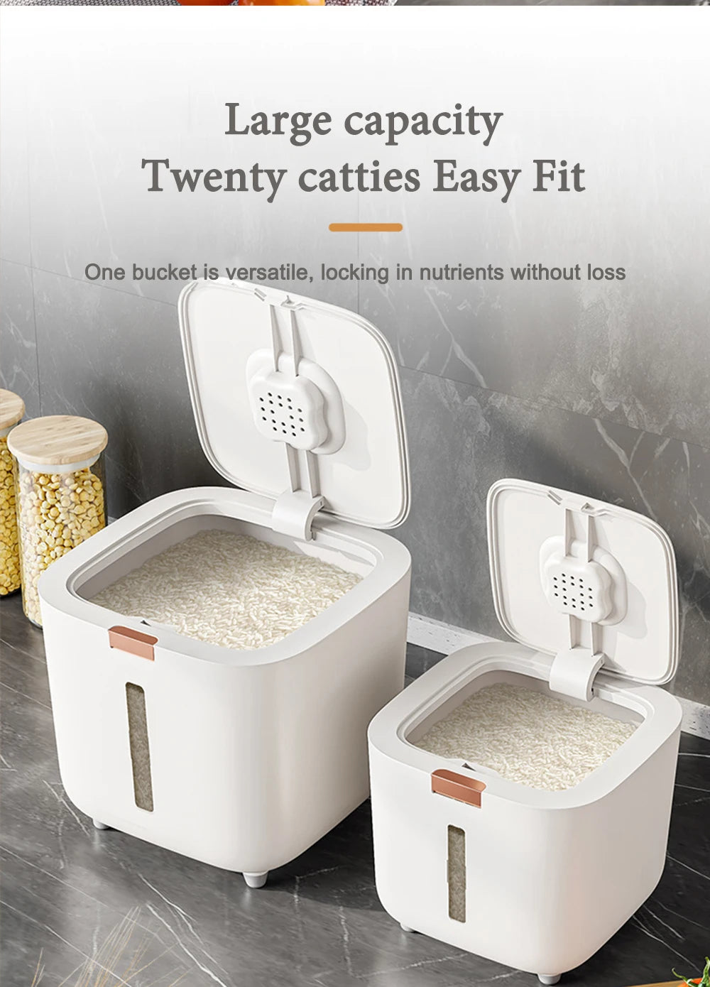 Airtight Rice & Grain Storage Container