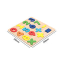 Wooden Montessori Puzzle (Letters, Numbers & Shapes)