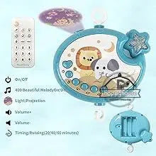 Baby Crib Mobile with Music & Remote Control (Projector Light)