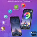 Fita de Luz LED RGB USB com App Bluetooth, Modo Música e Mudança de Cores