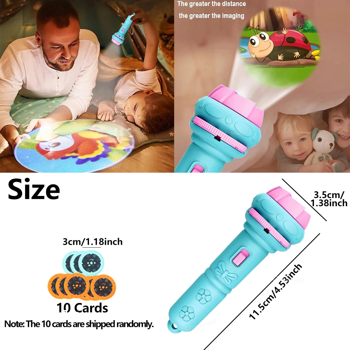 Kids Story Projector Flashlight