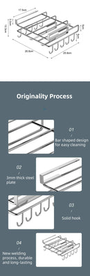 Under Cabinet Kitchen Organizer Rack