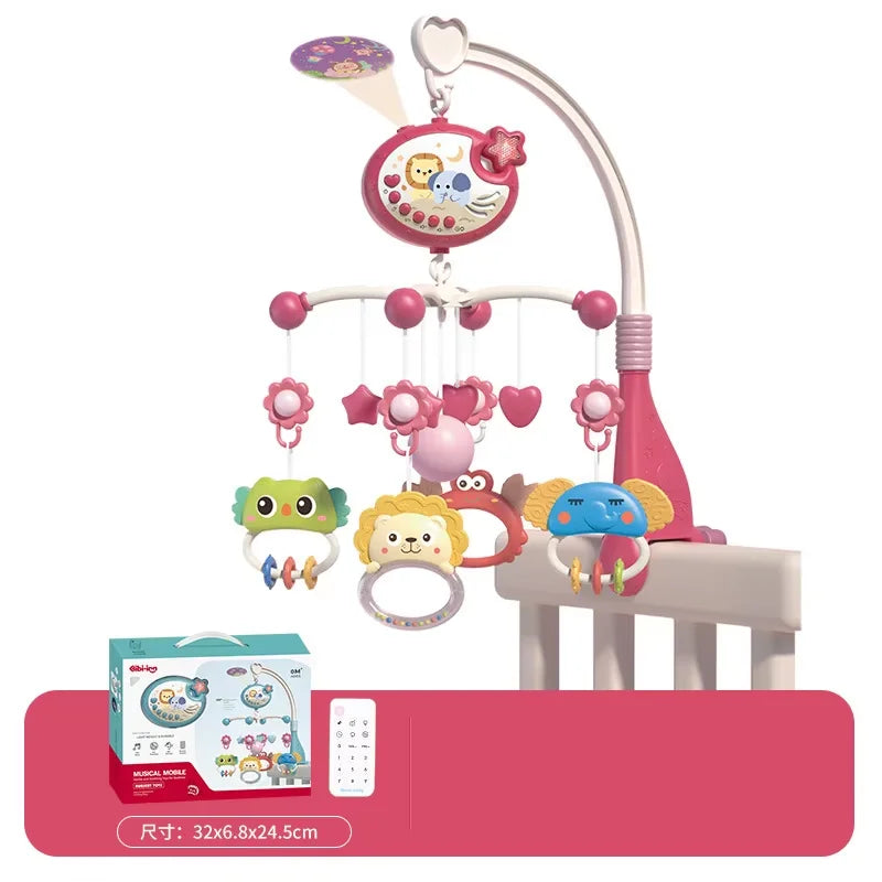 Baby Crib Mobile with Music & Remote Control (Projector Light)