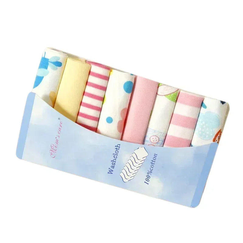 Baby Cotton Washcloth Set – 100% Cotton