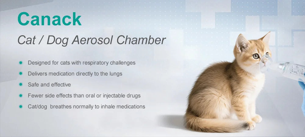Pet Aerosol Inhaler Chamber with Silicone Mask