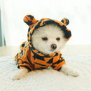 Plush Dog Costume Hoodie Jumpsuit