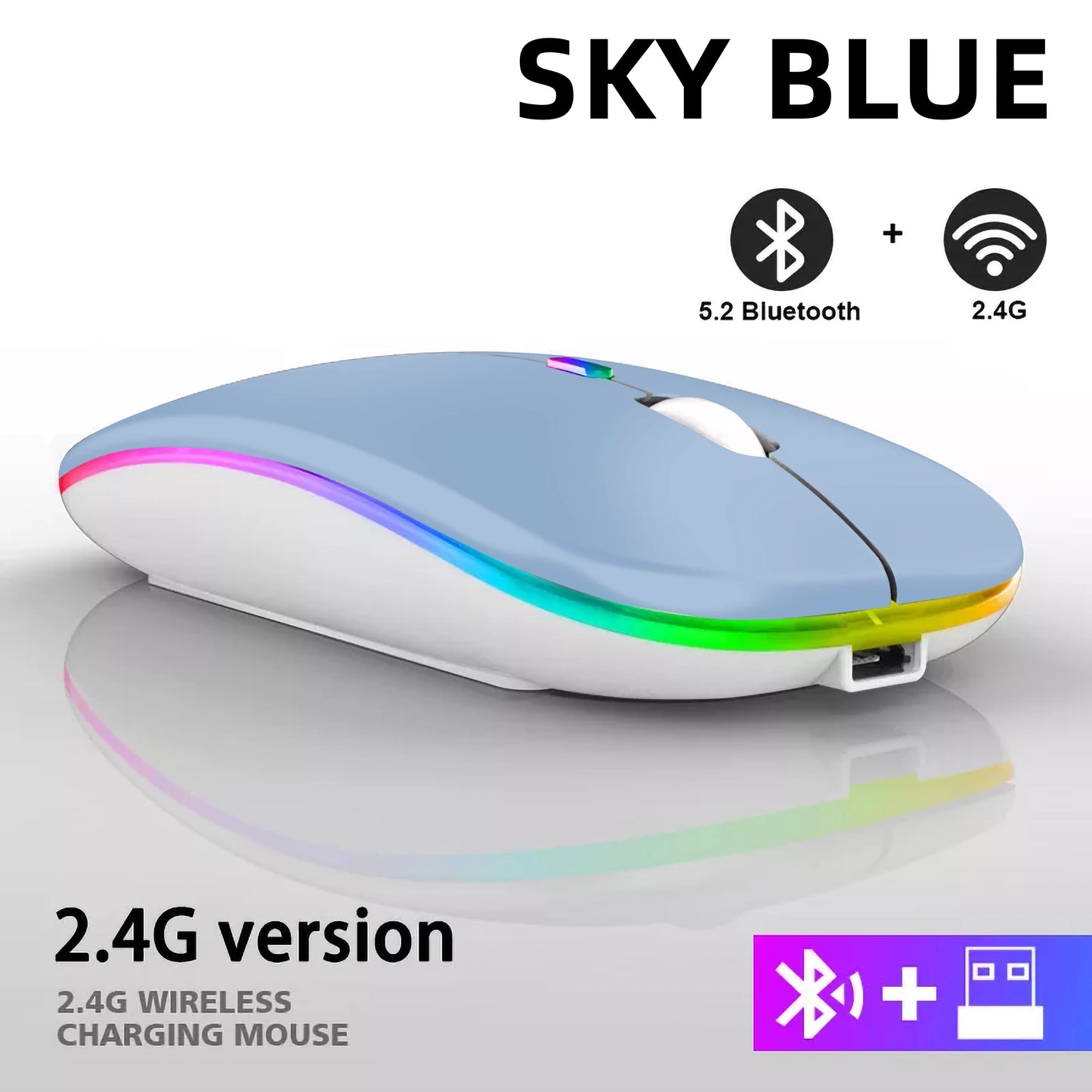 Dual Mode Wireless Mouse (BT + 2.4G)