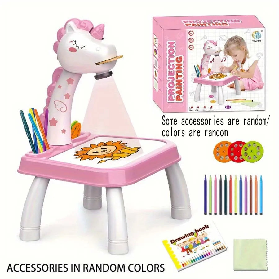 Kids Drawing Projector Table
