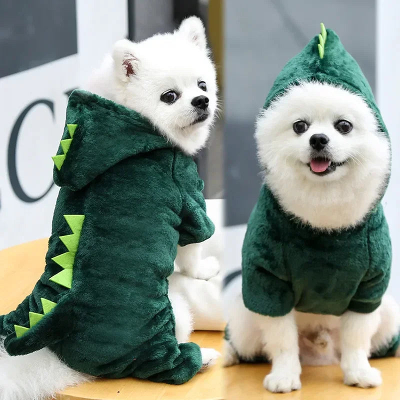 Dinosaur Dog Hoodie Jumpsuit