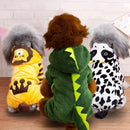 Plush Dog Costume Hoodie Jumpsuit