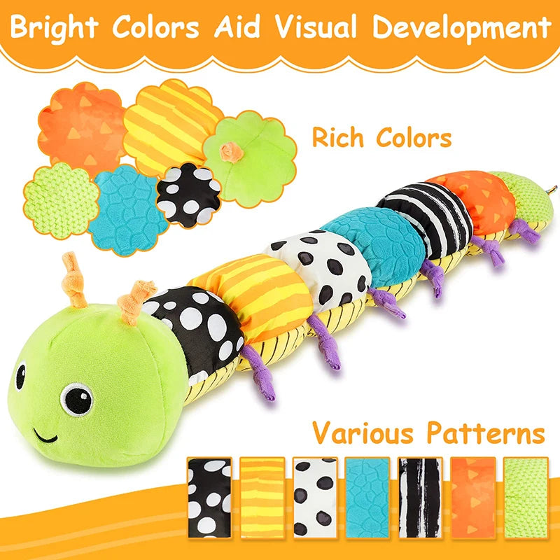 Musical Sensory Caterpillar (Rattle + Crinkle)
