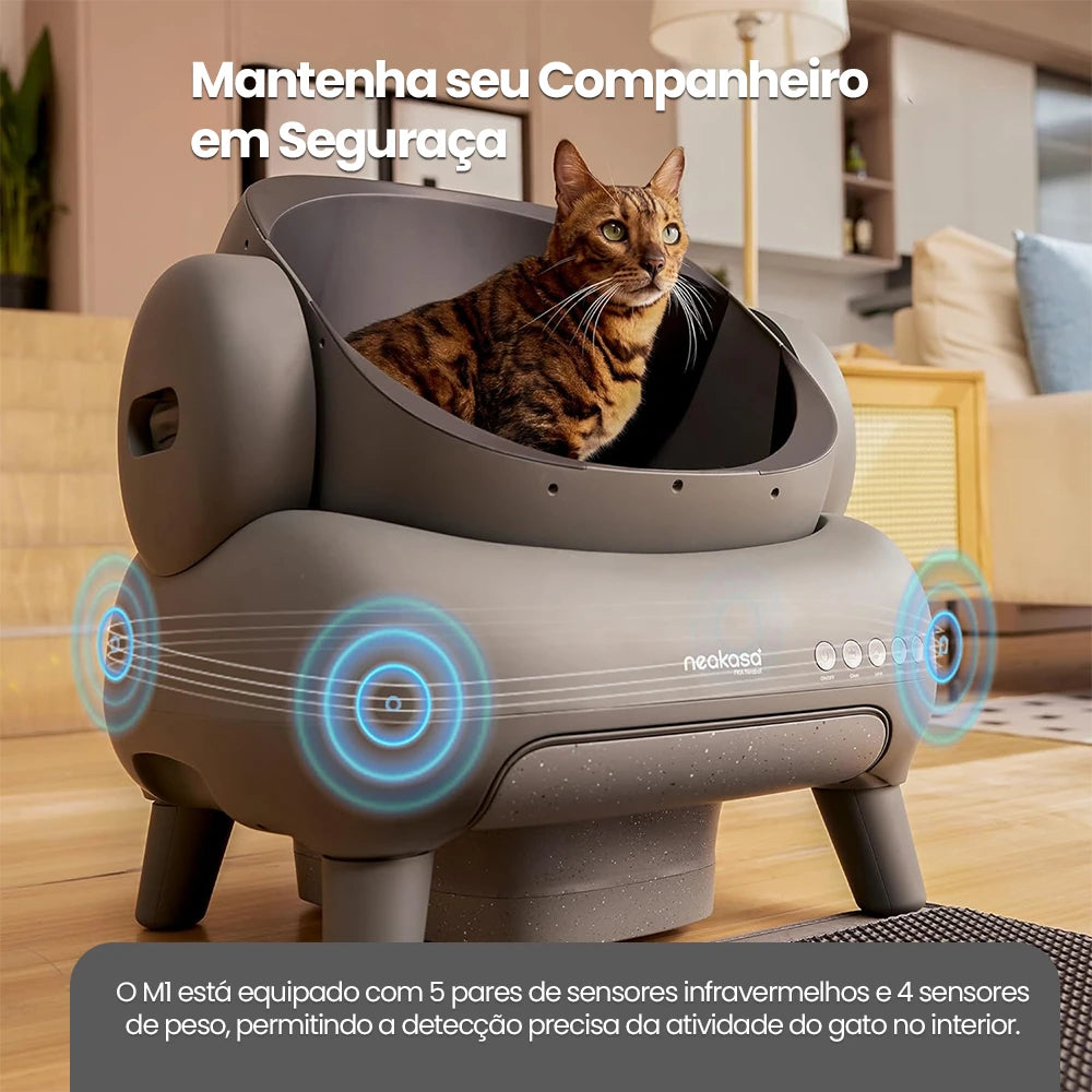 Smart Automatic Self-Cleaning Litter Box for Cats