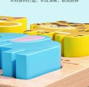 4-in-1 Wooden Montessori Puzzle (3D + Shapes + Numbers)