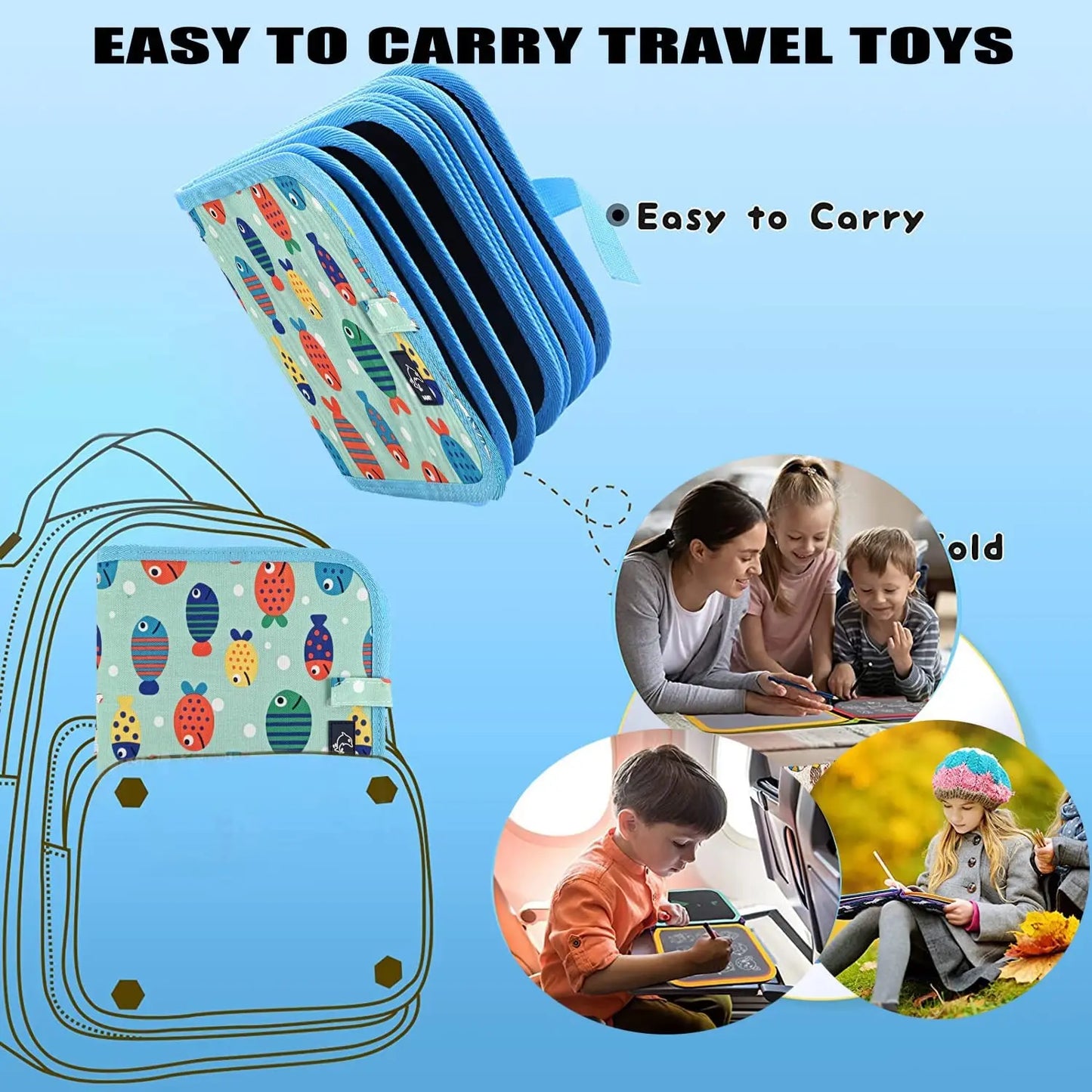 Reusable Drawing Book with Markers