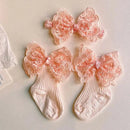 Baby Lace Bow Socks Set with Headband