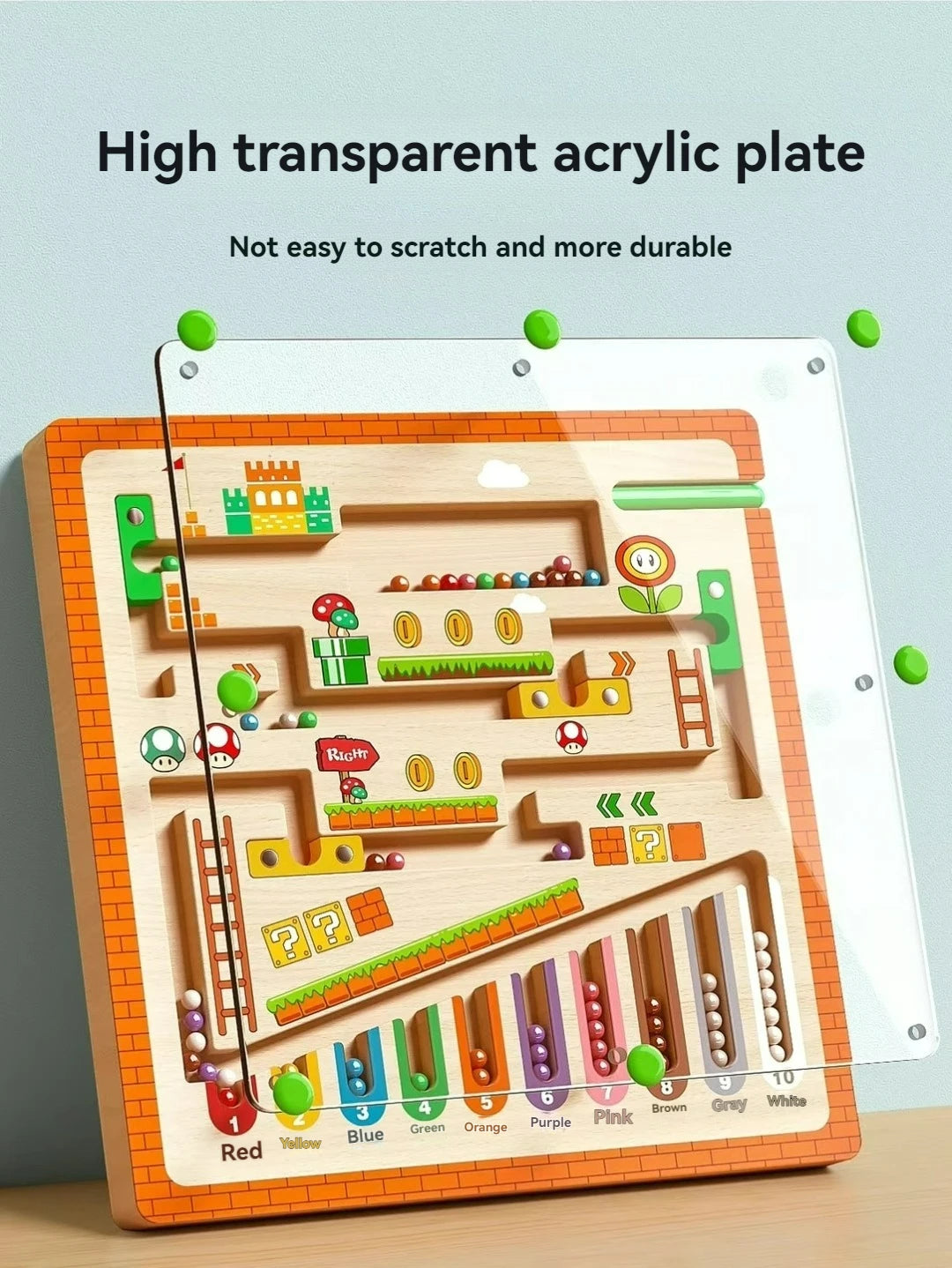 Montessori Magnetic Bead Maze Board