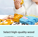 4-in-1 Wooden Montessori Puzzle (3D + Shapes + Numbers)