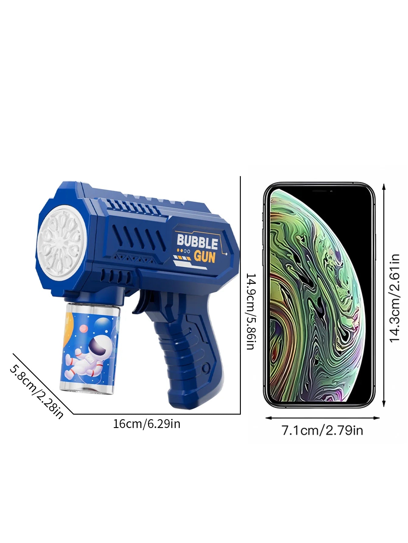 Automatic Bubble Gun with LED Lights