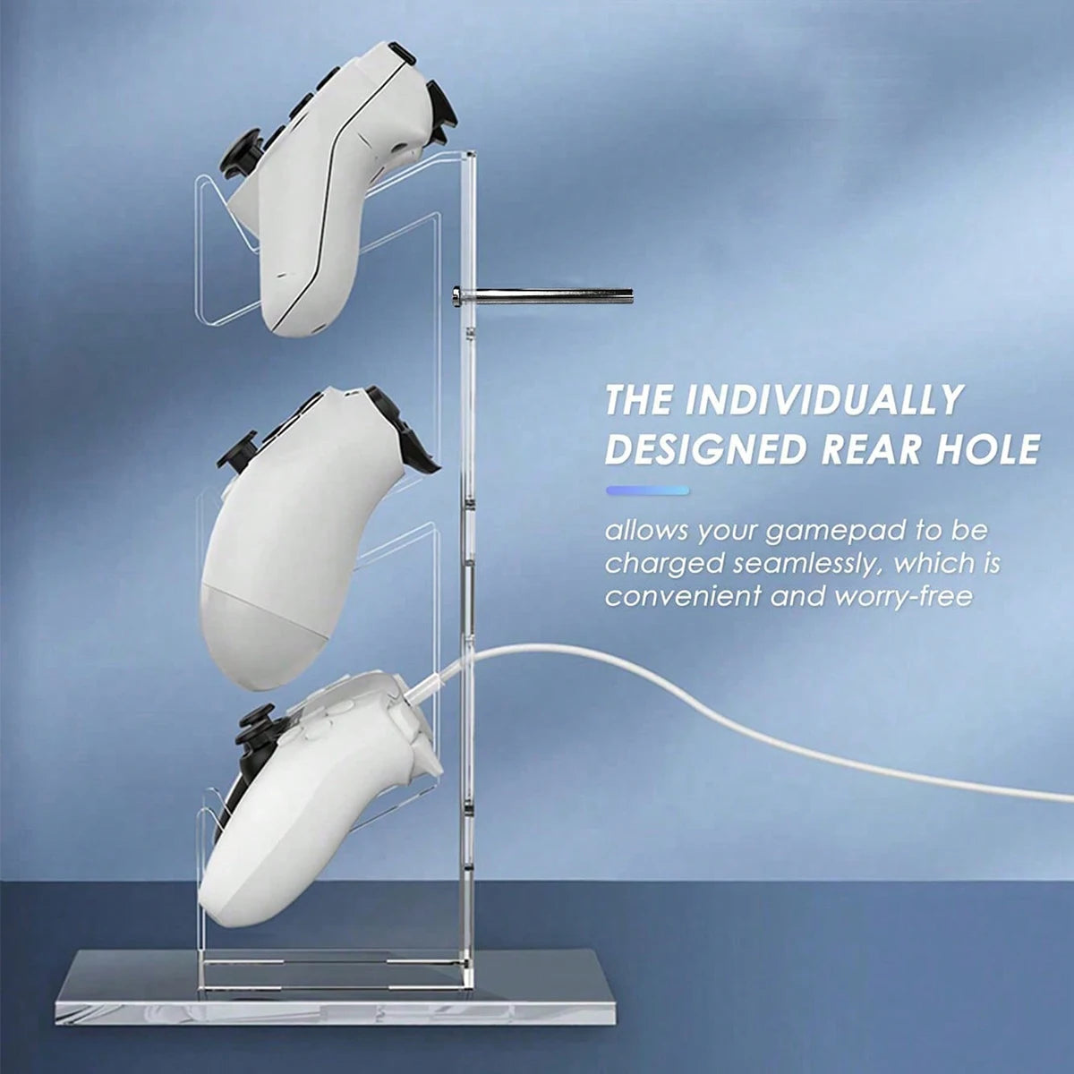 Vertical Game Controller Stand with Cable Access