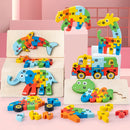 3D Wooden Montessori Animal Puzzle