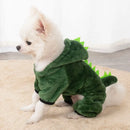 Plush Dog Costume Hoodie Jumpsuit