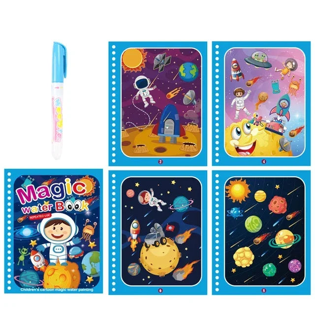 Reusable Magic Water Coloring Book