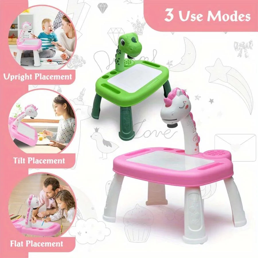 Kids Drawing Projector Table