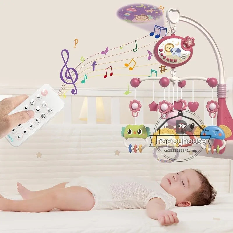 Baby Crib Mobile with Music & Remote Control (Projector Light)