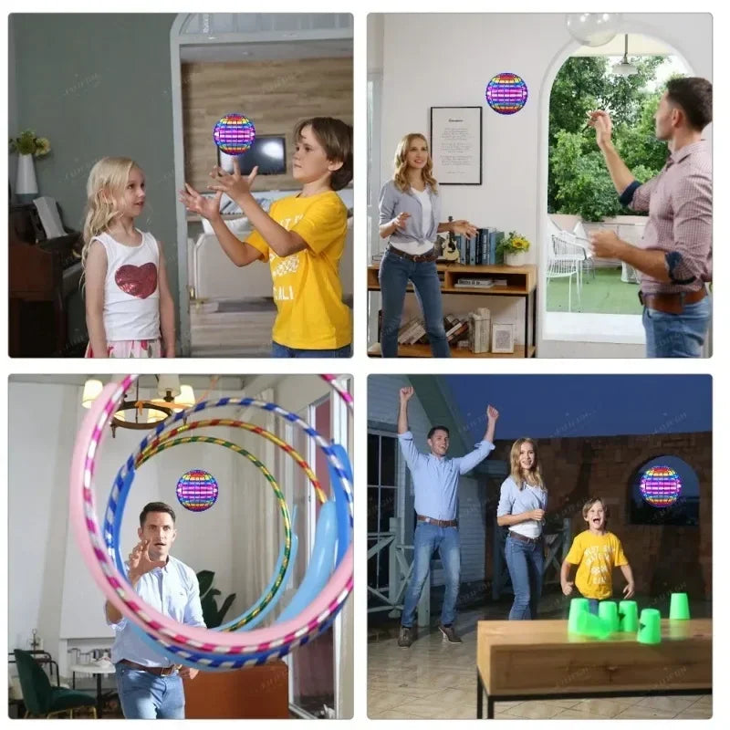 LED Flying Spinner Ball