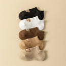5 Pairs No-Show Socks (Bear)