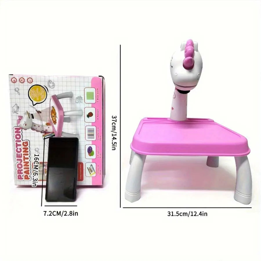 Kids Drawing Projector Table