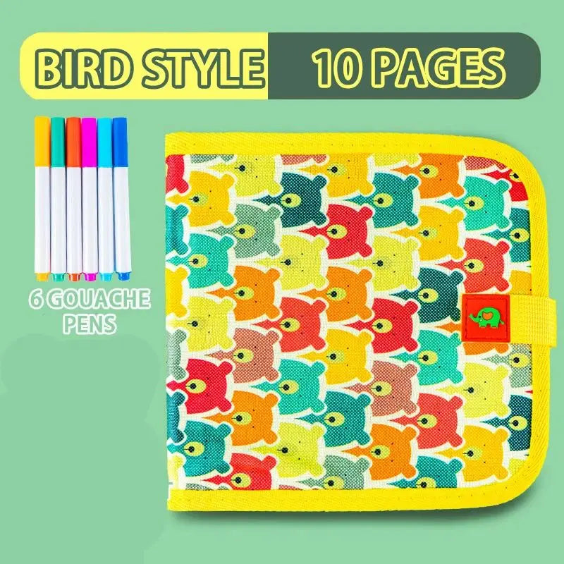 Reusable Drawing Book with Markers