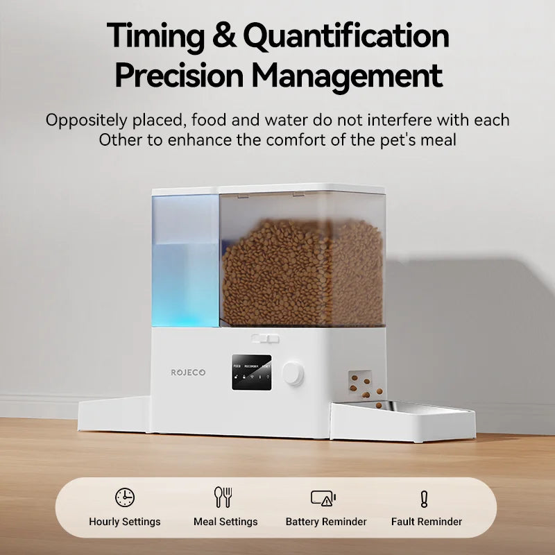 Automatic Pet Feeder & Water Dispenser 2-in-1