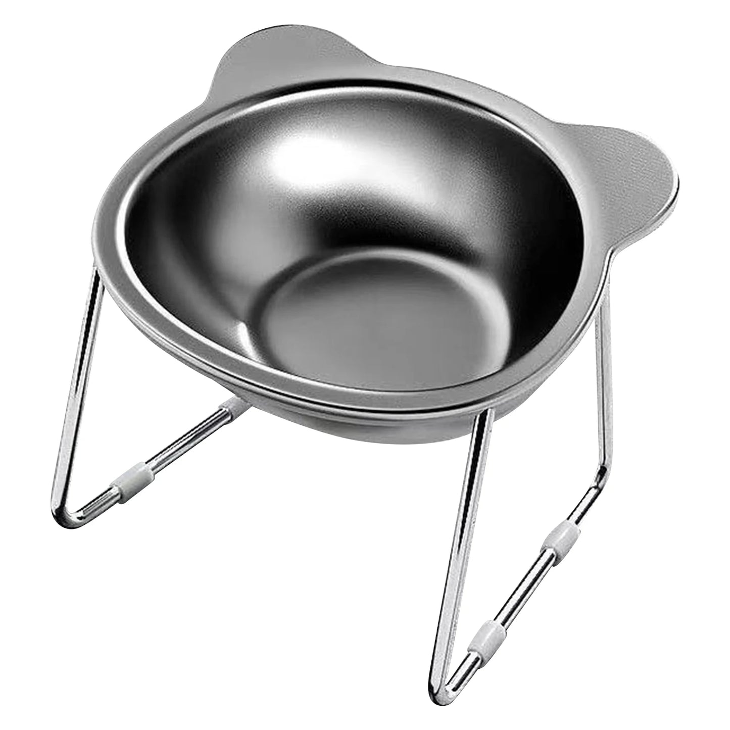 Elevated Stainless Steel Cat Bowl (15° Tilted)