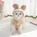 Plush Pet Hoodie for Cats & Small Dogs