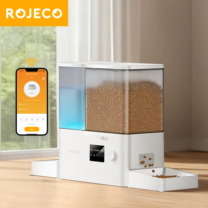 Automatic Pet Feeder & Water Dispenser 2-in-1