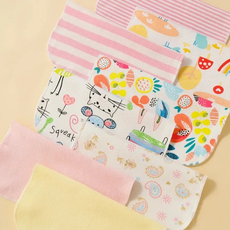 Baby Cotton Washcloth Set – 100% Cotton