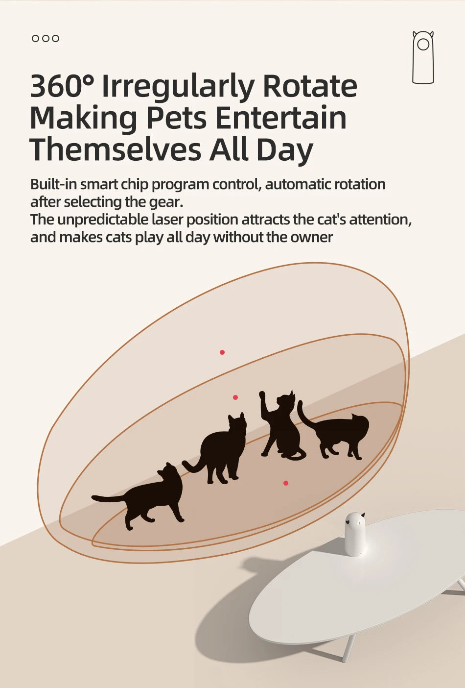 Interactive Automatic Laser Cat Toy