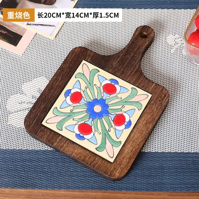 Handcrafted Ceramic Tile Trivet