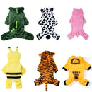 Plush Dog Costume Hoodie Jumpsuit