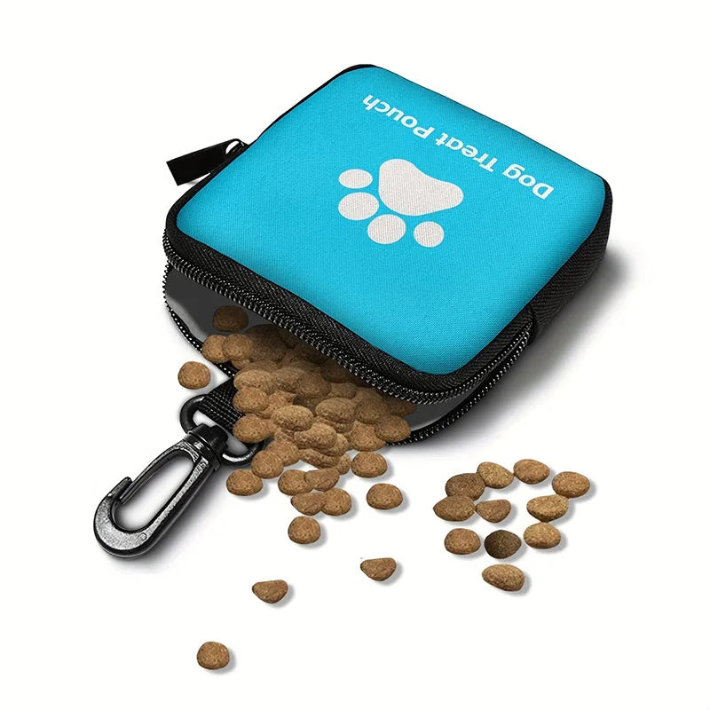 Dog Treat Pouch with Zipper & Carabiner