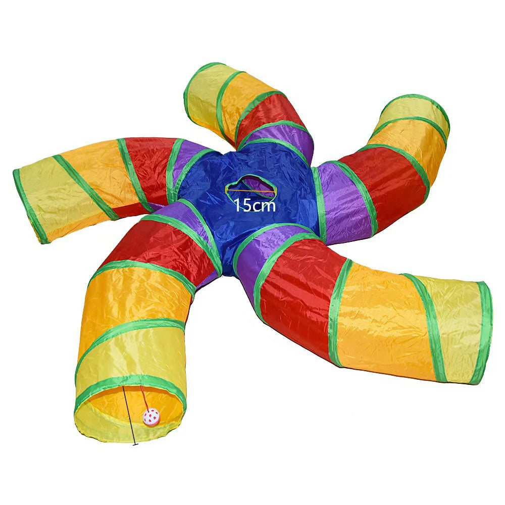 Interactive Cat Play Tunnel