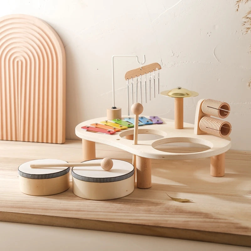 Kids Wooden Musical Instrument Set