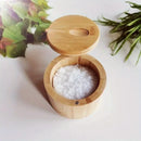 Bamboo Salt Cellar with Lid and Spoon