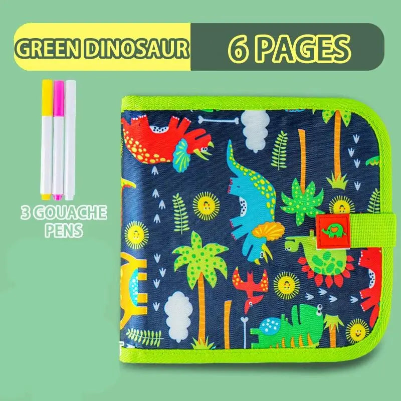 Reusable Drawing Book with Markers