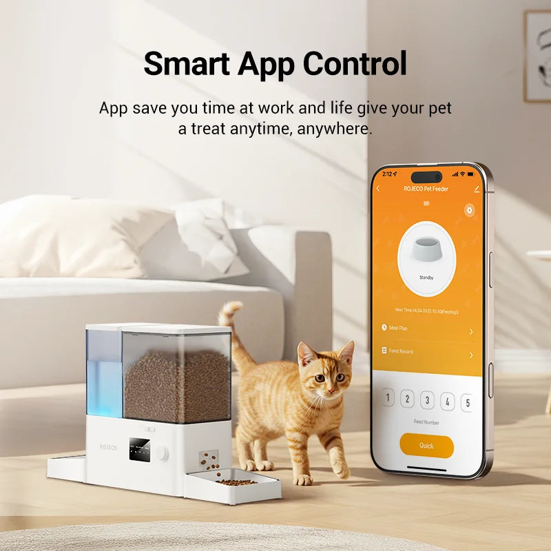 Automatic Pet Feeder & Water Dispenser 2-in-1