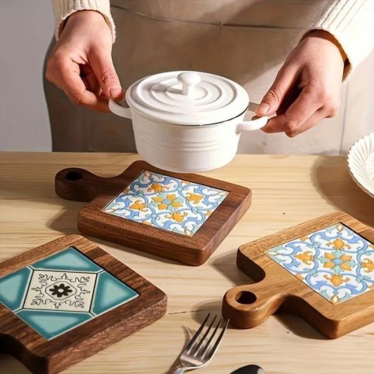 Handcrafted Ceramic Tile Trivet