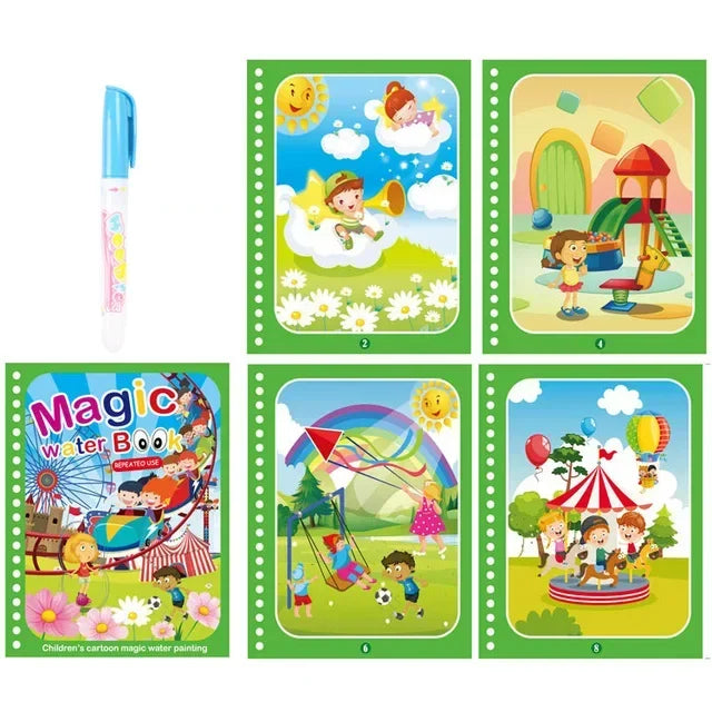 Reusable Magic Water Coloring Book
