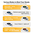 Interactive Electronic Cat Toy with Feathers and LED Lights