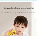 4-in-1 Wooden Montessori Puzzle (3D + Shapes + Numbers)